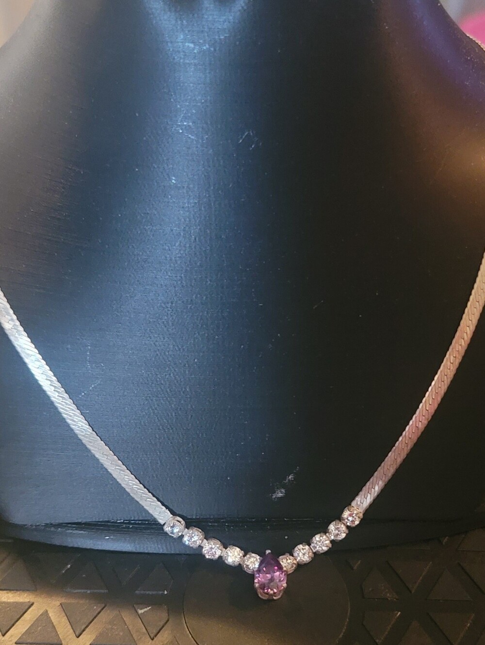 925 Italy 18 Inch Sterling Silver Herringbone Necklace Flat Snake Chain 3mm